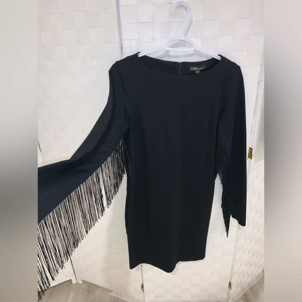 Black Fringe Dress